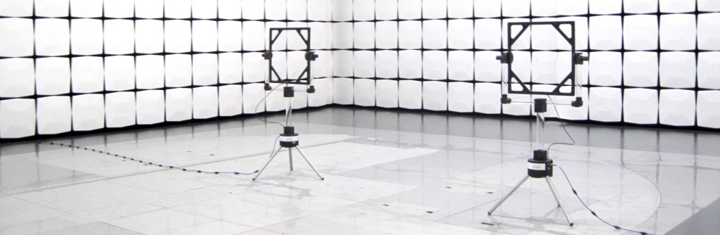 NSIL measurement using loop antennas in a 10m anechoic chamber.